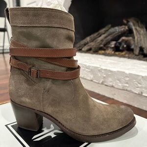 FRYE Jane Strappy Short Boot in Size 8M, Color: Fatigue